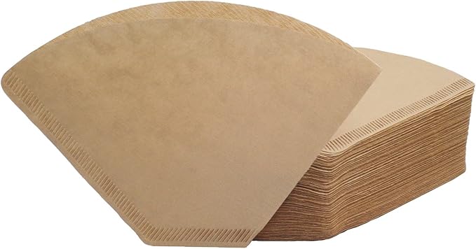 #4 Cone Coffee Filter 8-12 Cup, 200 Count Unbleached Natural Paper, No Blowout, Disposable for Pour Over and Drip Coffee Maker